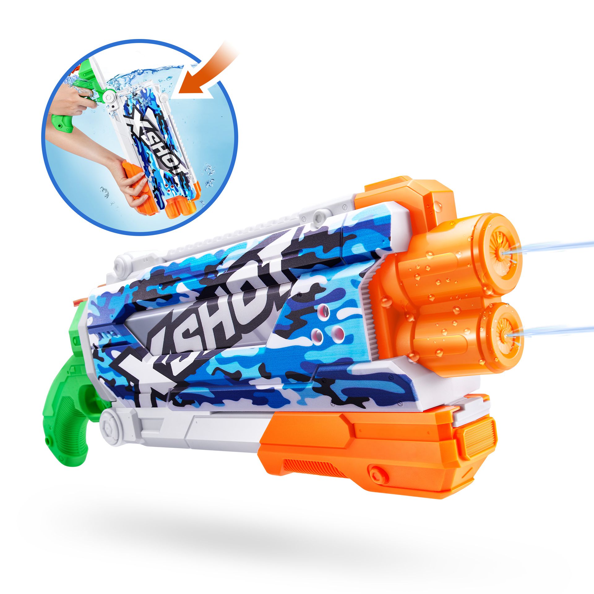 stat-zuru-11855-x-shot-water-fast-fill-skins-pump-action