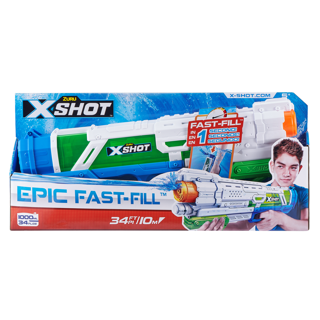 x-shot water warfare epic fast-fill water blaster