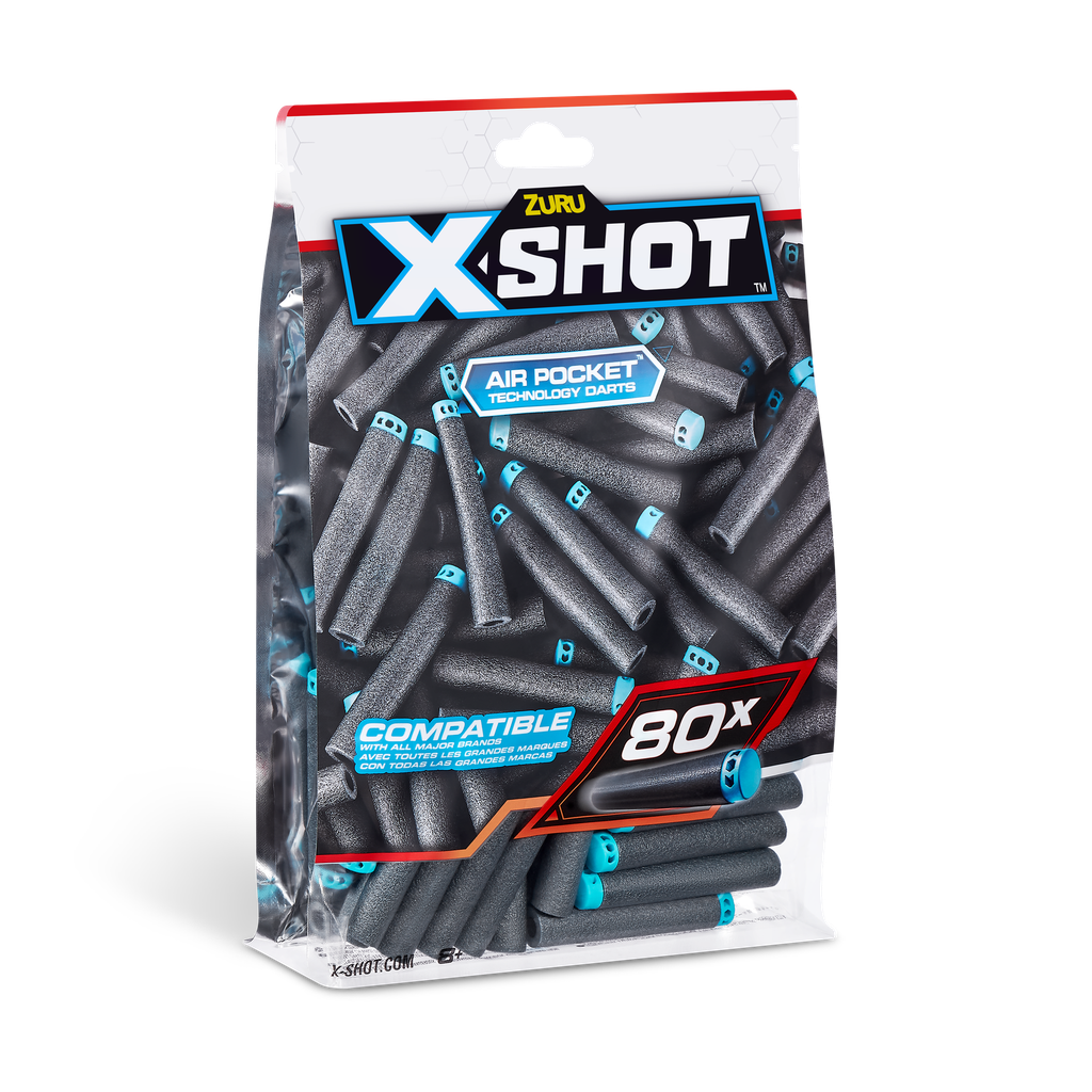 X-Shot Excel Darts Refill Pack (80 Darts) by ZURU