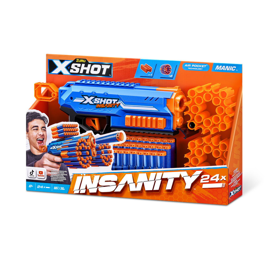 X-Shot - Insanity Blaster Manic with Darts