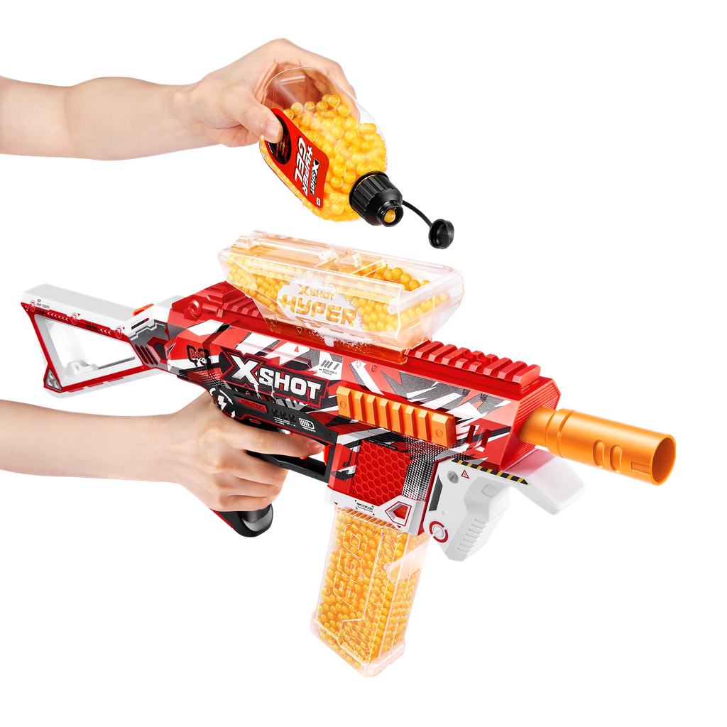 X-Shot - Hyper Gel-Blaster Trace Fire mit 10.000 Gelkugeln