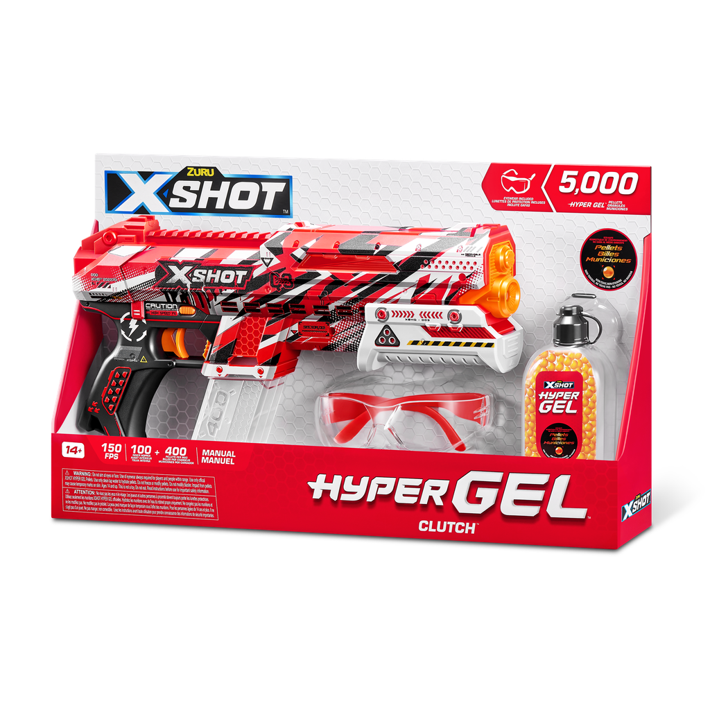 X-Shot - Hyper Gel-Blaster Clutch mit 5.000 Gelkugeln