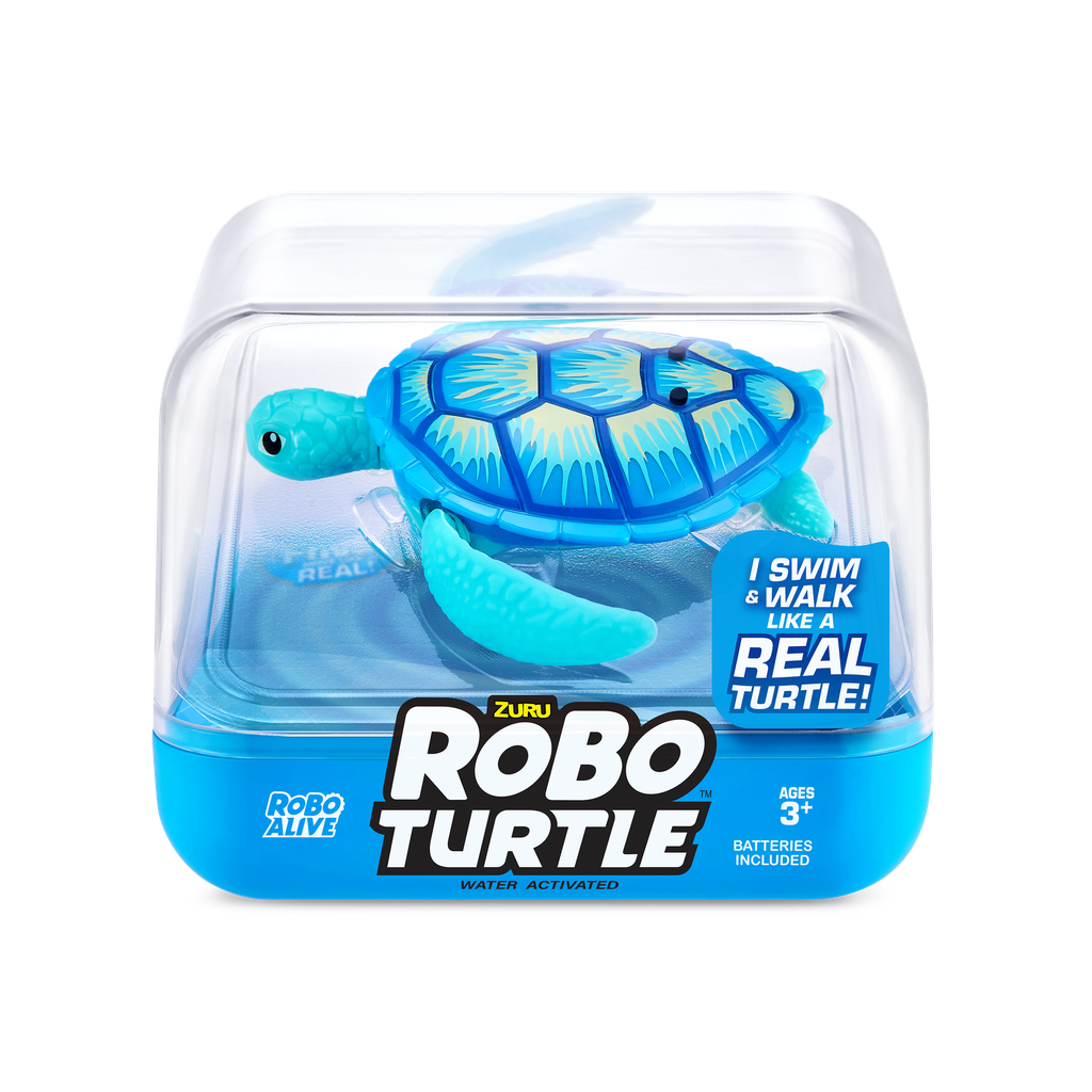 Robo Turtle Robot Swim Turtle (pack of 2 Orange  and Blue)