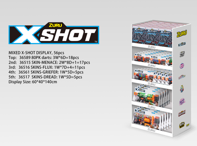 MIXED X-SHOT DISPLAY