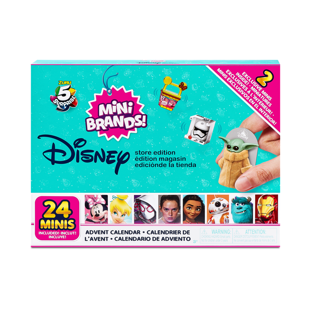 Disney Store Mini Brands Limited Edition Advent Calendar with 4 Exclusive Minis