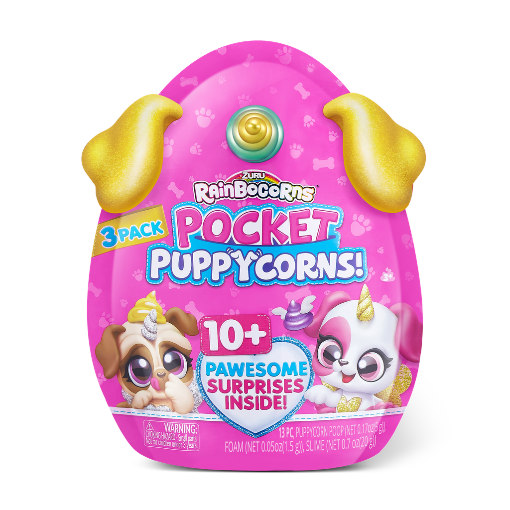 Rainbocorns Pocket Puppycorn 3 Pack