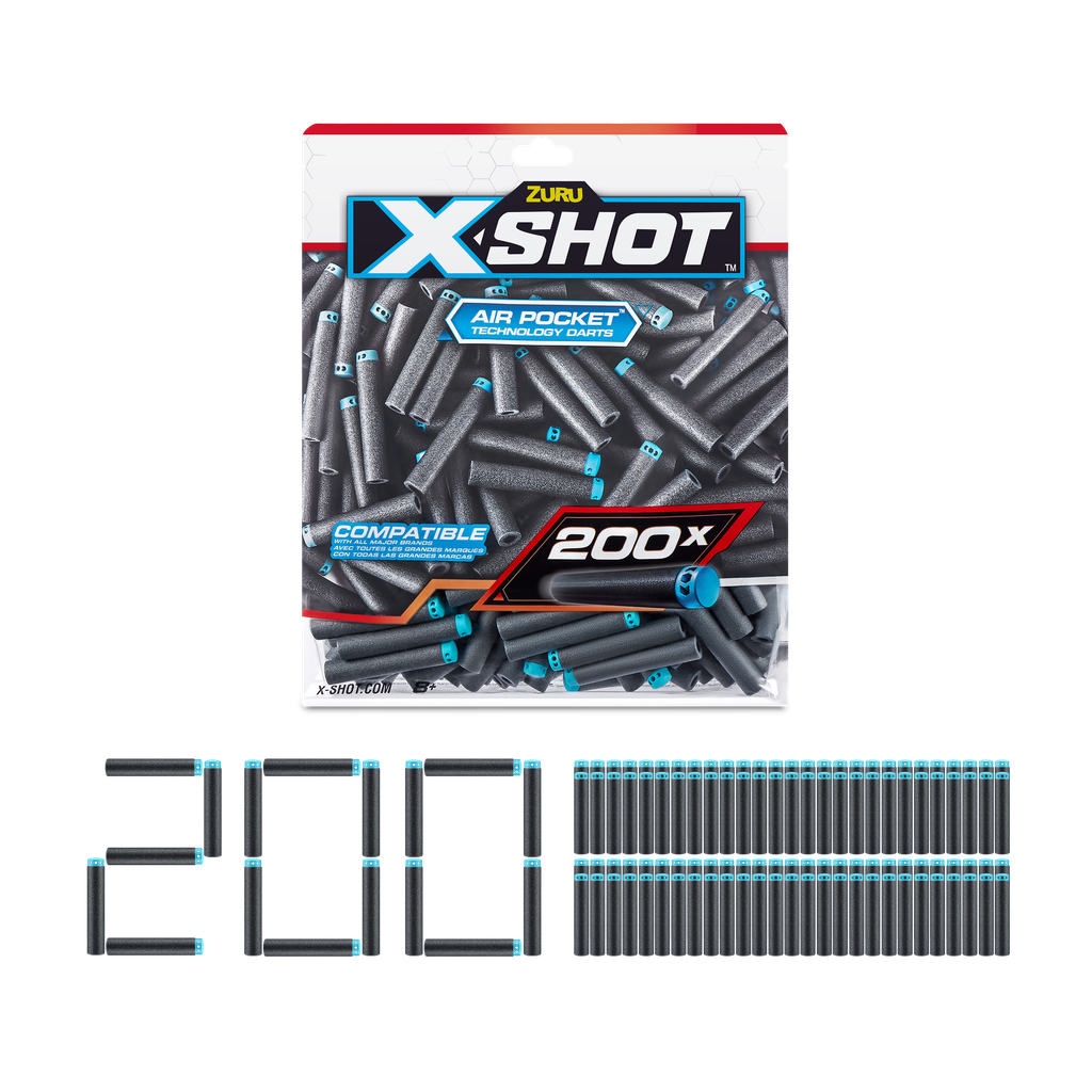 X-Shot Excel Darts Refill Pack (200 Darts) 