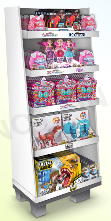 S002-MTS-MIXED BRAND-MIXED Rainbocorns/ X- shot/ Sparkle Girlz/ Robo Ali ve And Metal Machines Display,95pcs,No Inner,STD Color Assor tment