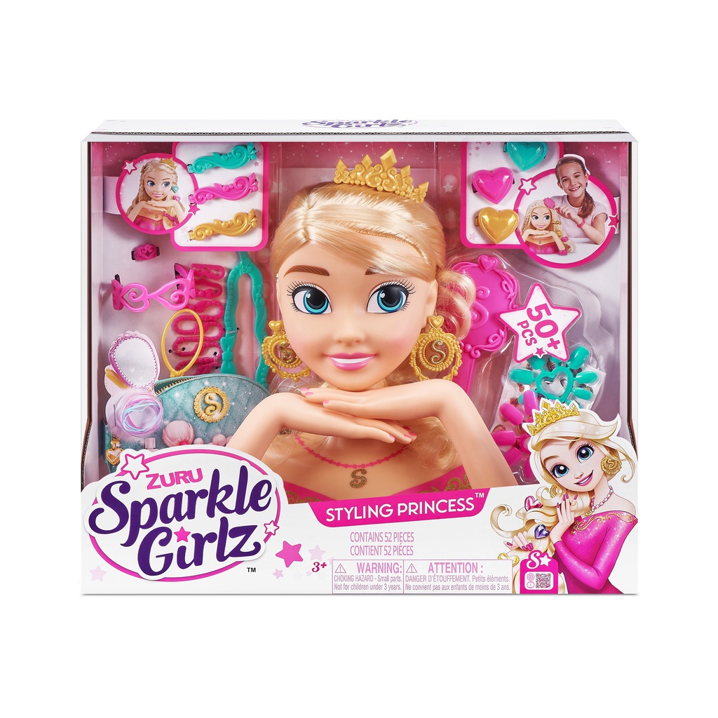 Ultimate Sparkle Girlz Princess Hair Styling Head