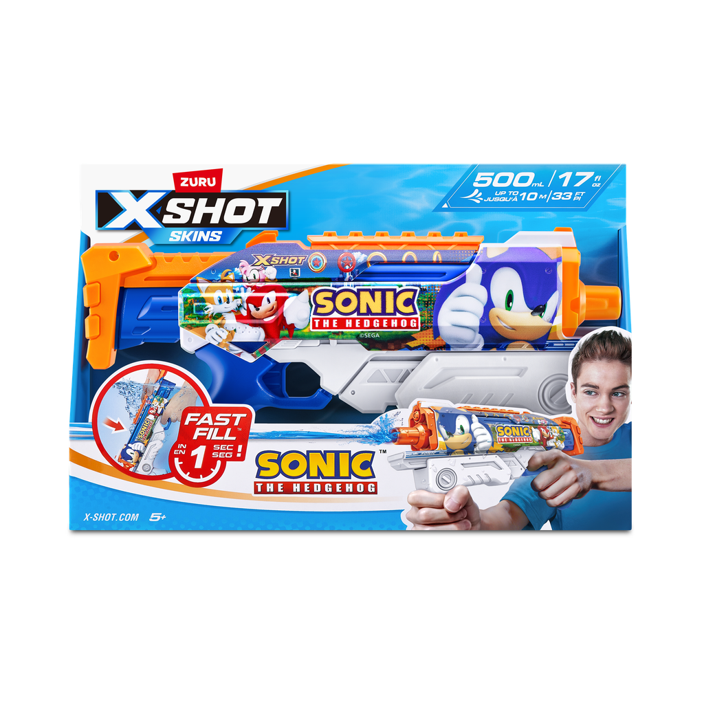 X-SHOT WATER-FAST-FILL SKINS-HYPERLOAD SONIC 