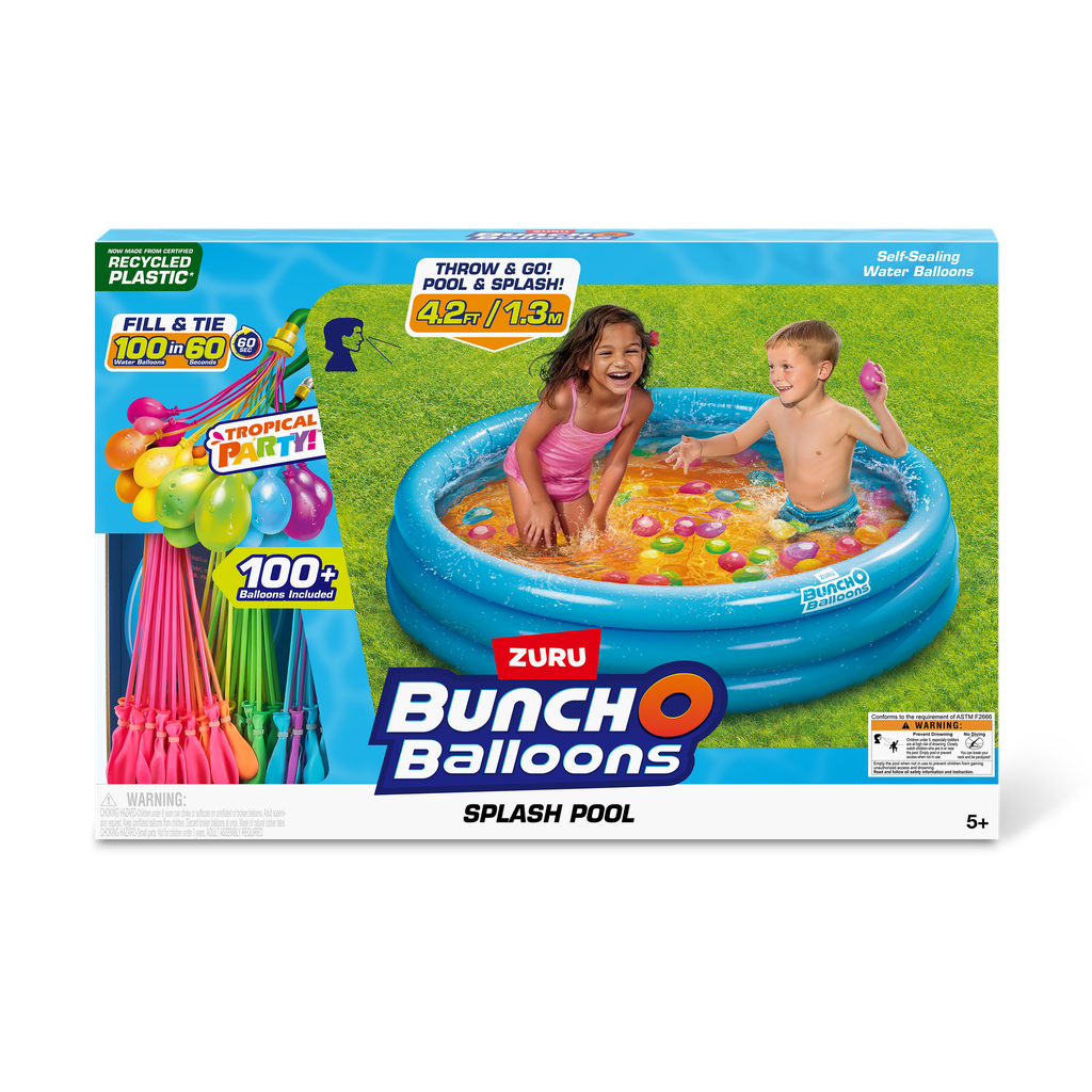 BUNCH O BALLOONS-ACCESSORIES-Splash Pool With 3Tropical BOB