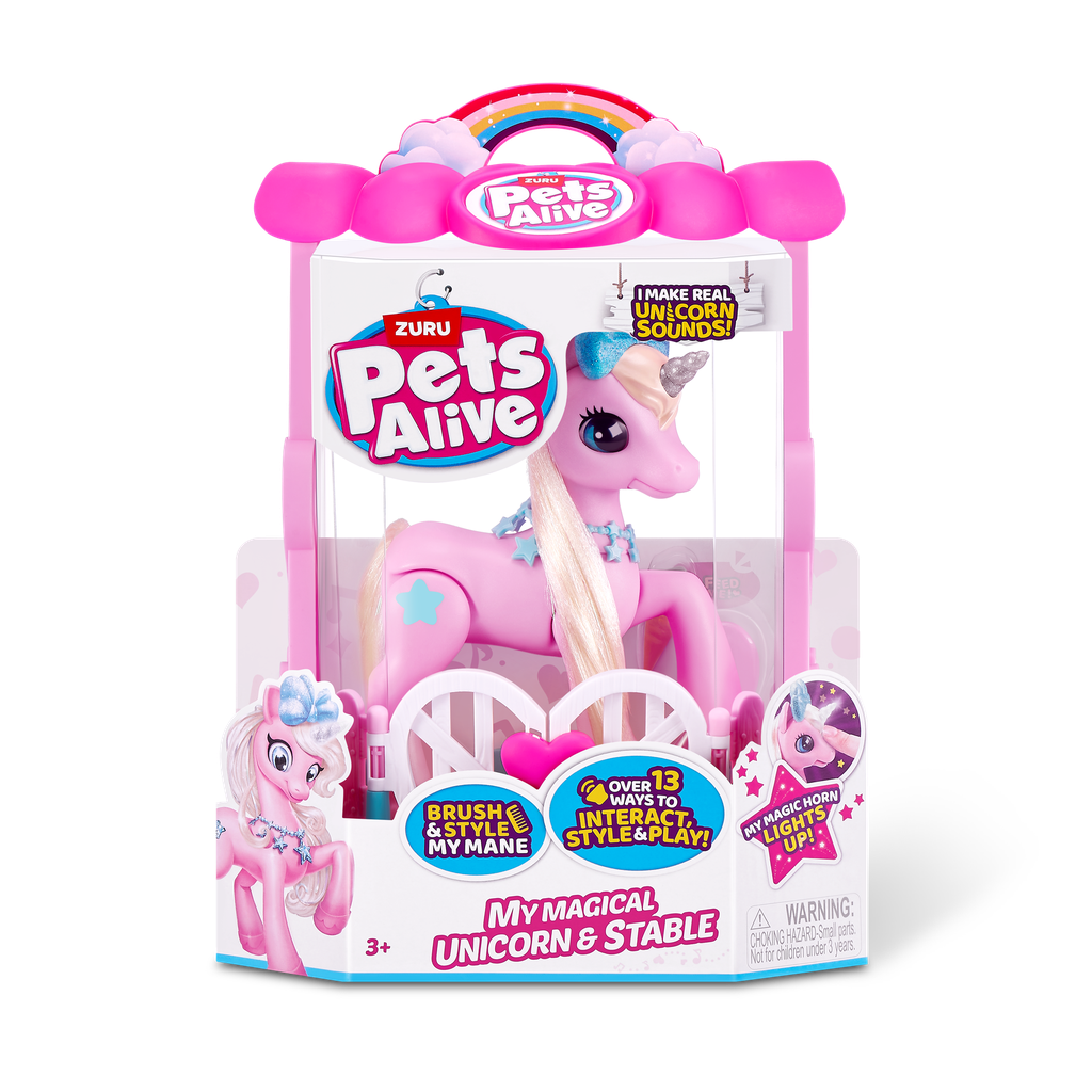 PETS ALIVE-STANDARD-S2-INTERACTIVE UNICORN PLAYSET