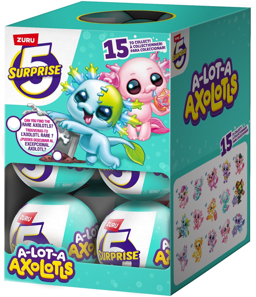 5 Surprise A-Lot-A Axolotls - 13pcs