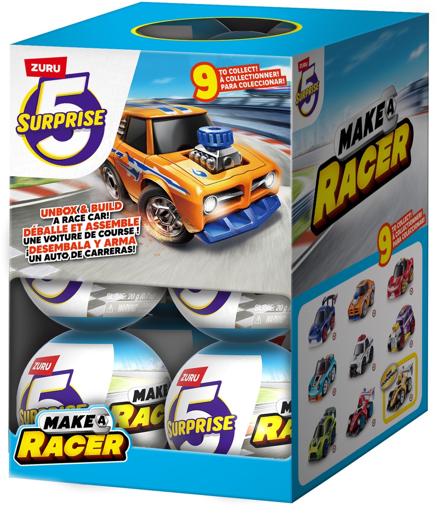 5 Surprise Make A Racer Capsule S1 - 13pcs