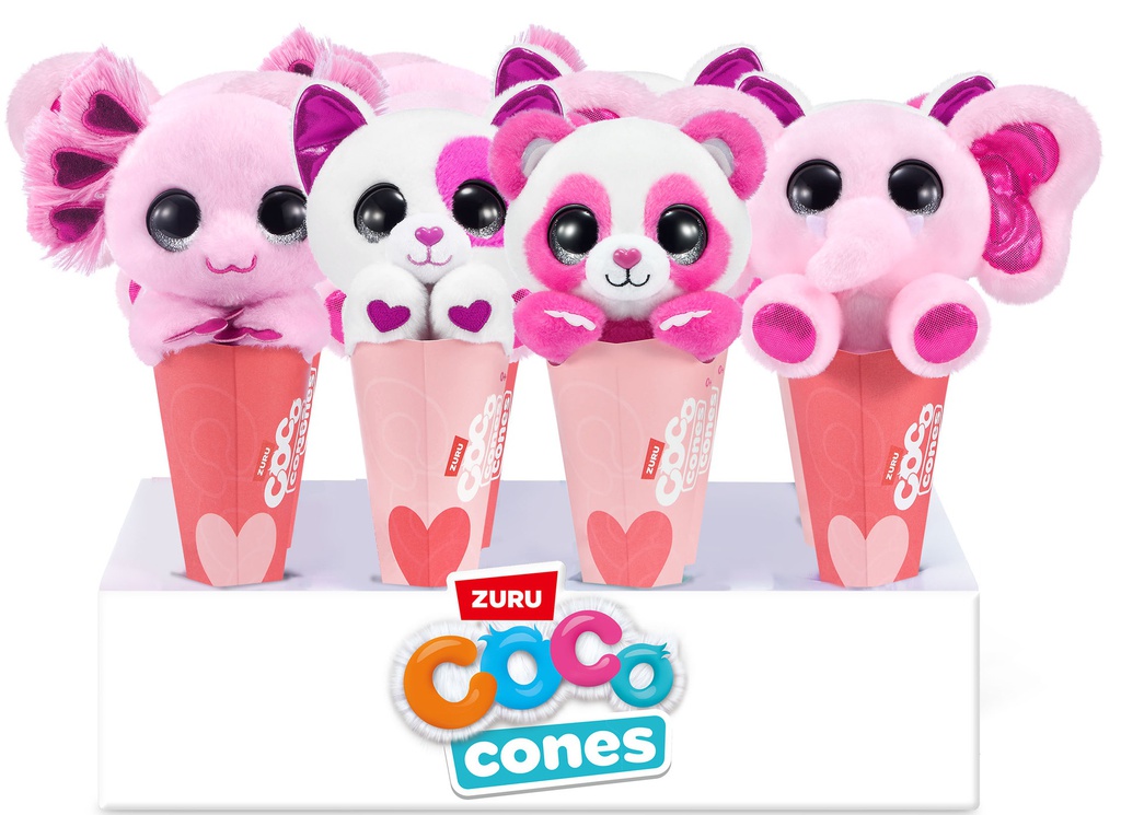 COCO CONES-LOVE-CONE PLUSH,S1,CONE,SQ,12