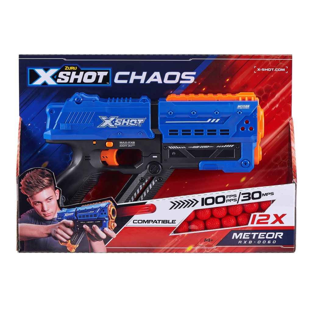 X-Shot Chaos Meteor Round Blaster (12 Rounds)