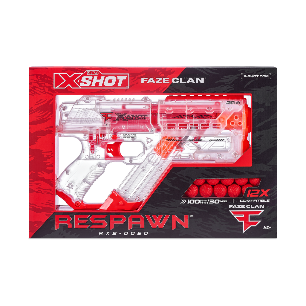 x-shot faze respawn round blaster (12 rounds)