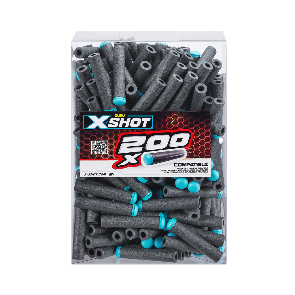 X-Shot Excel Universally Compatible Foam Darts Refill Pack (200 Darts)