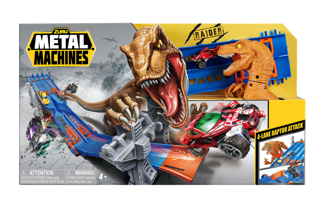 Metal Machines 4-Lane Raptor Attack Track Set 