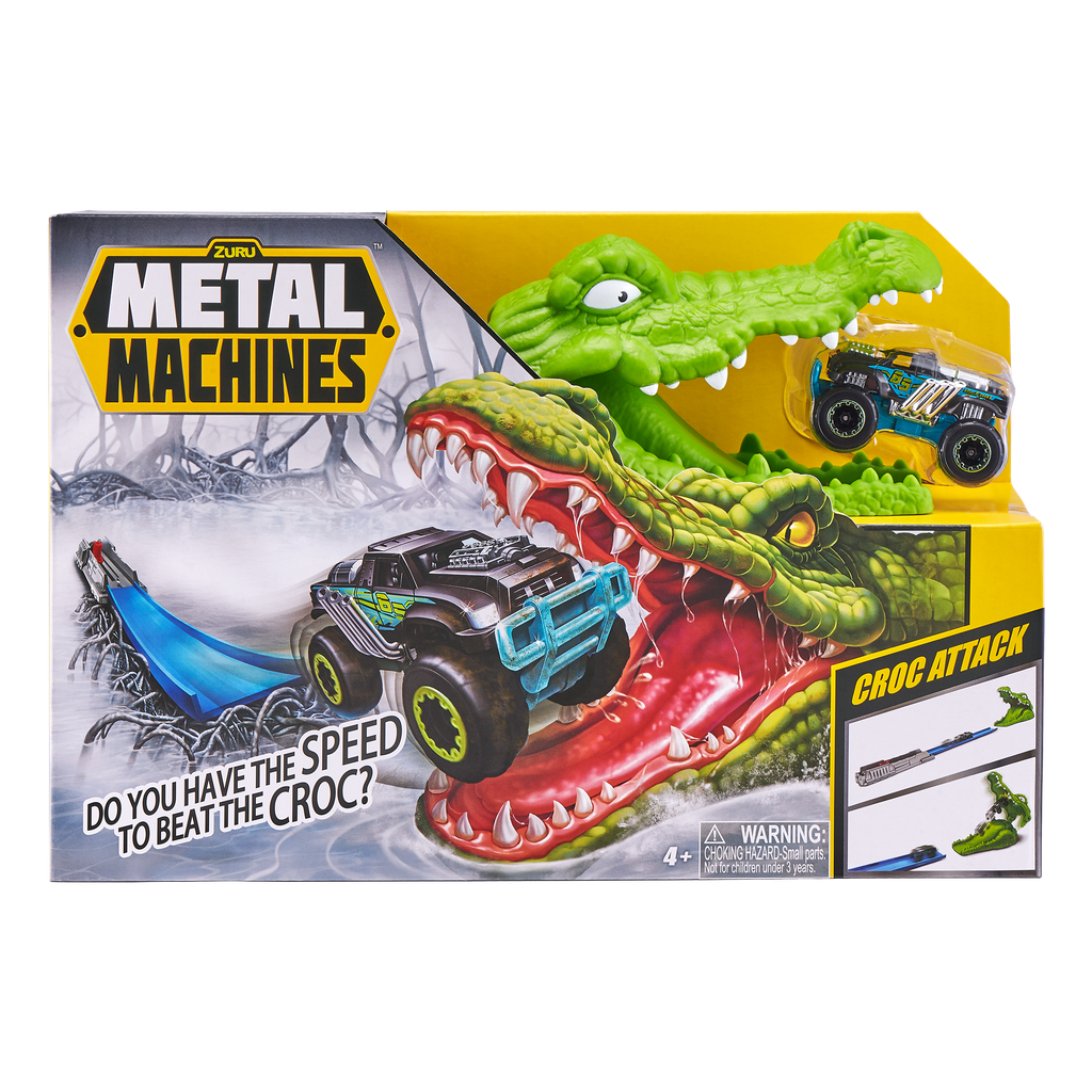 Metal Machines Crocodile Mini Racing Car Toy Track Set