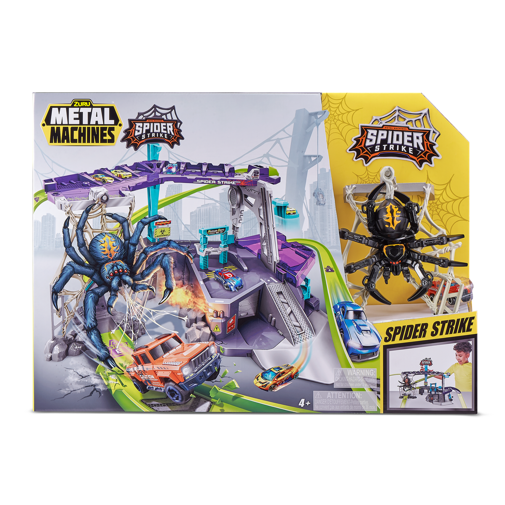 Metal Machines Spider Strike Garage Playset 