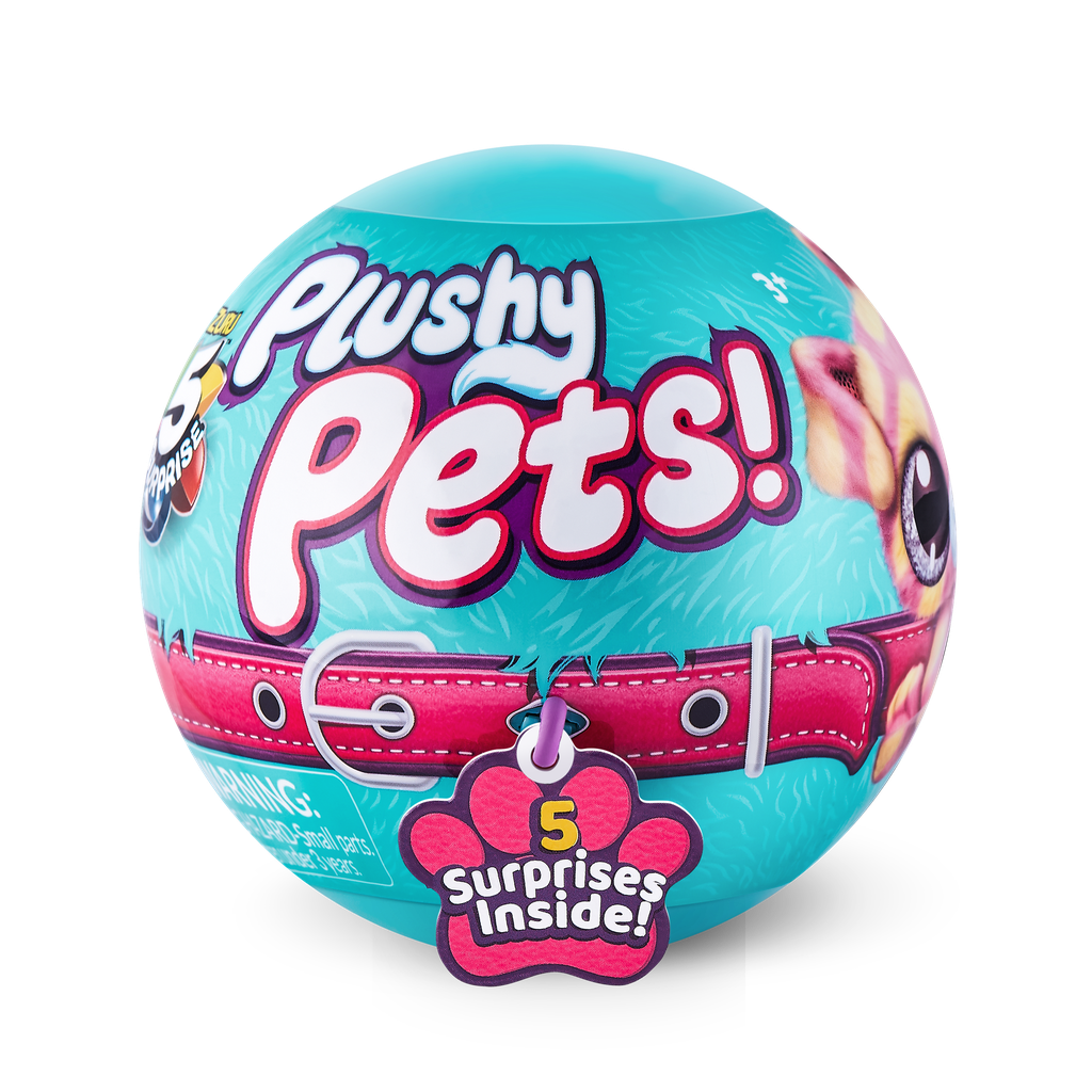 5 surprise plushy pets series 1 mystery collectible capsule 
