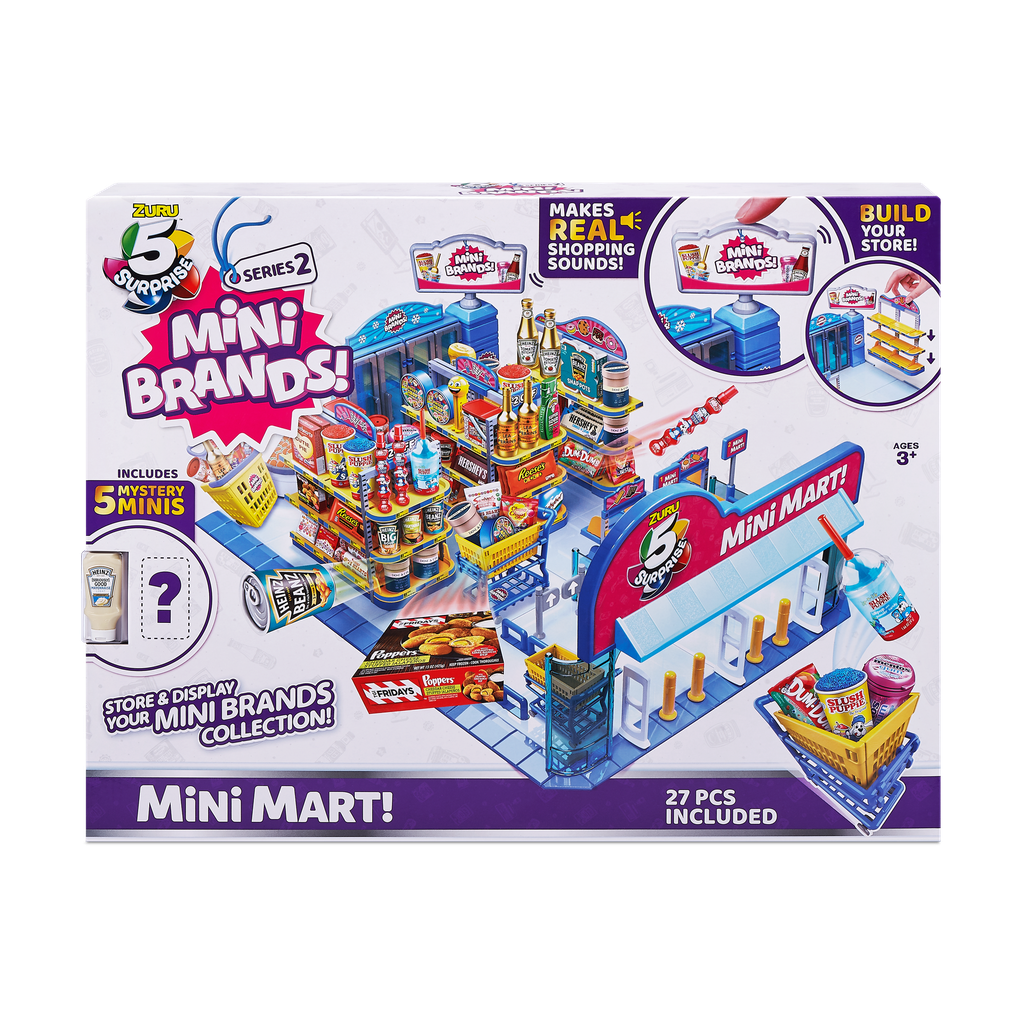 5 Surprise Mini Brands Series 2 Mini Mart with 5 Exclusive Minis 