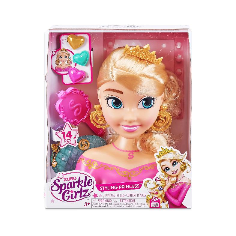 Sparkle Girlz Princess Hair Styling Head