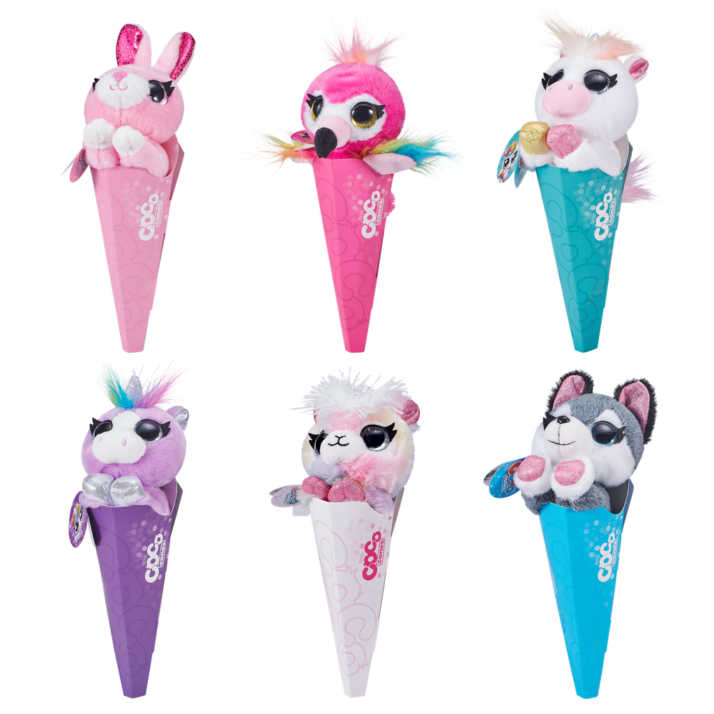 Coco Surprise Adorable Collectable Plush with Mini Surprise Baby in a Cone