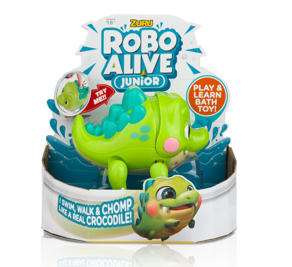 Robo Alive Junior Little Croc Battery-Powered Bath Toy 