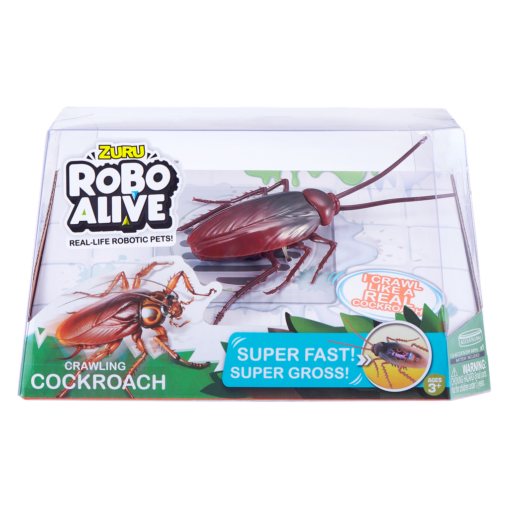 Robo Alive Crawling Cockroach Battery-Powered Robotic Toy