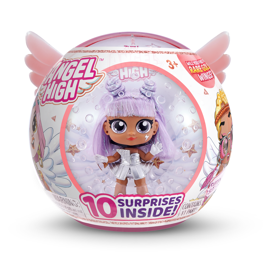 Itty Bitty Prettys Angel High Capsule Doll with 10 Surprise Accessories