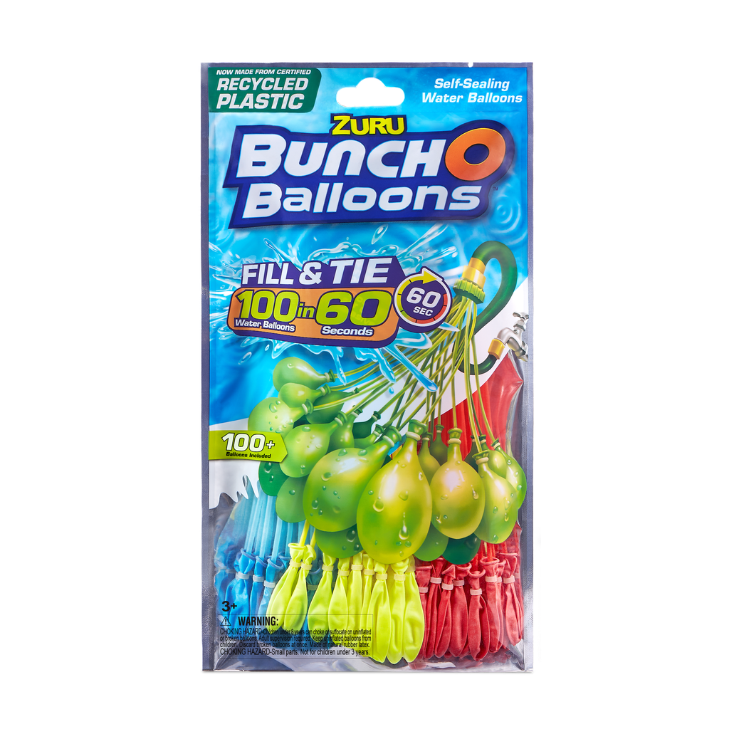 Bunch O Balloons 100 Rapid-Filling Self-Sealing Water Balloons (3 Pack) 