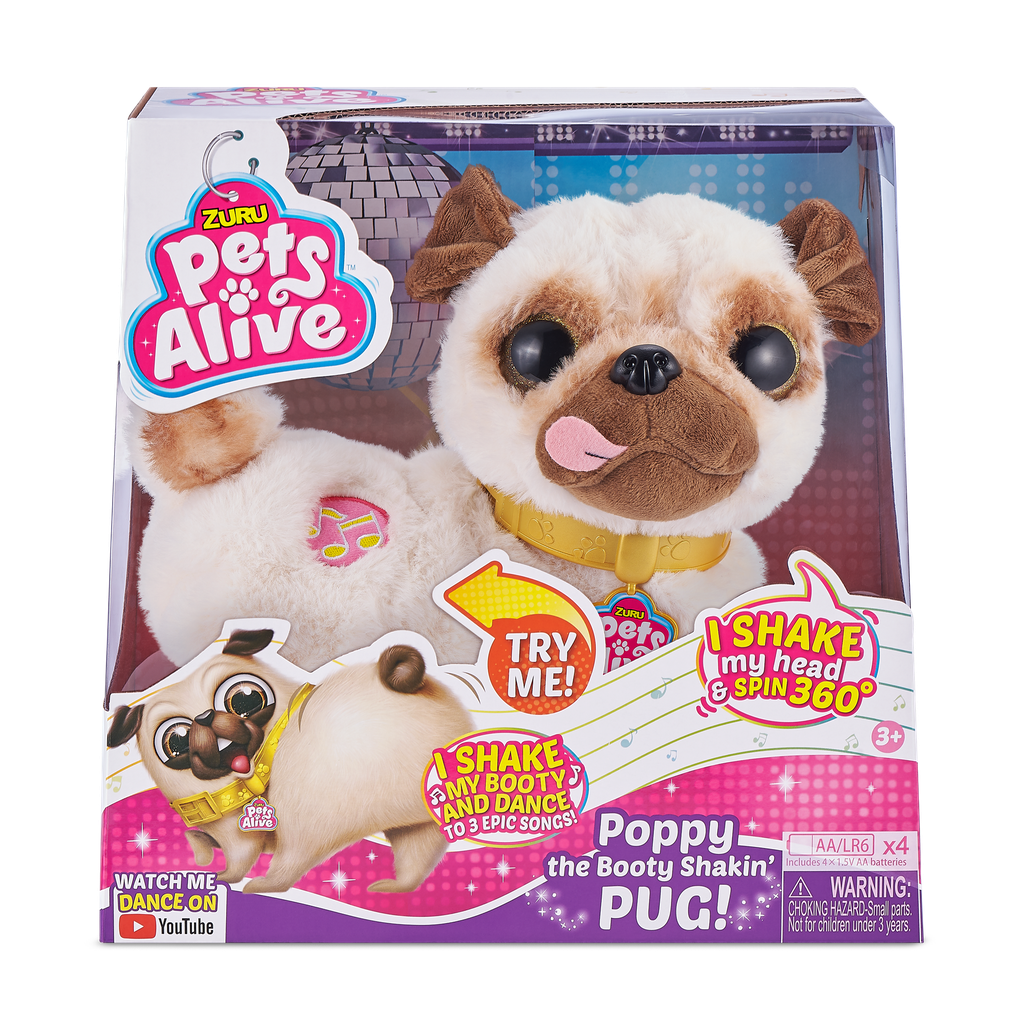 Pets Alive - Poppy der Popo wackelnde Mops