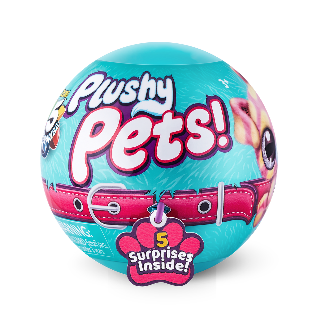 5 SURPRISE PLUSHY PETS SERIES 1 MYSTERY COLLECTIBLE CAPSULE 