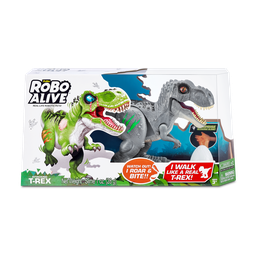 [7127B] ROBO ALIVE-STD-T-REX GREY,S2,WINDOW BOX,6PC