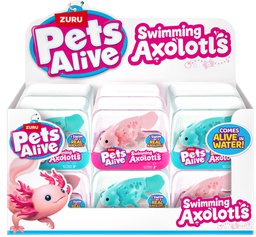 [9556UQ1] PETS ALIVE-WATER ACTIVATED-SWIMMING AXOLOTL-CUBE