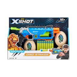 [4860] X-Shot Dino Attack Dino Striker Foam Dart Blaster (16 Darts, 4 Eggs)