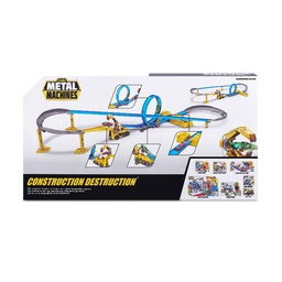 [6703] Metal Machines Construction Destruction Trackset with Mini Racing Cars 