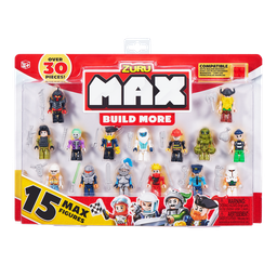 [8344] MAX Build More Mini Figure Set (15 Figures) by ZURU - Compatible with Other Major Brands