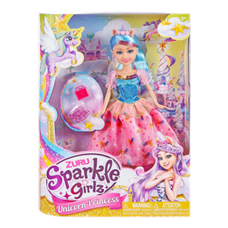 [10093] Sparkle Girlz Deluxe Unicorn Princess Doll Set