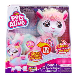 [9518] Pets Alive Rainbow Bonnie the Booty Shakin Llama Battery-Powered Dancing Robotic Toy